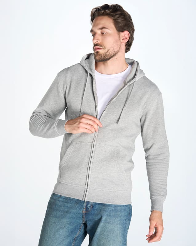 FELPA ZIP E CAPPUCCIO FRENCH TERRY MAN