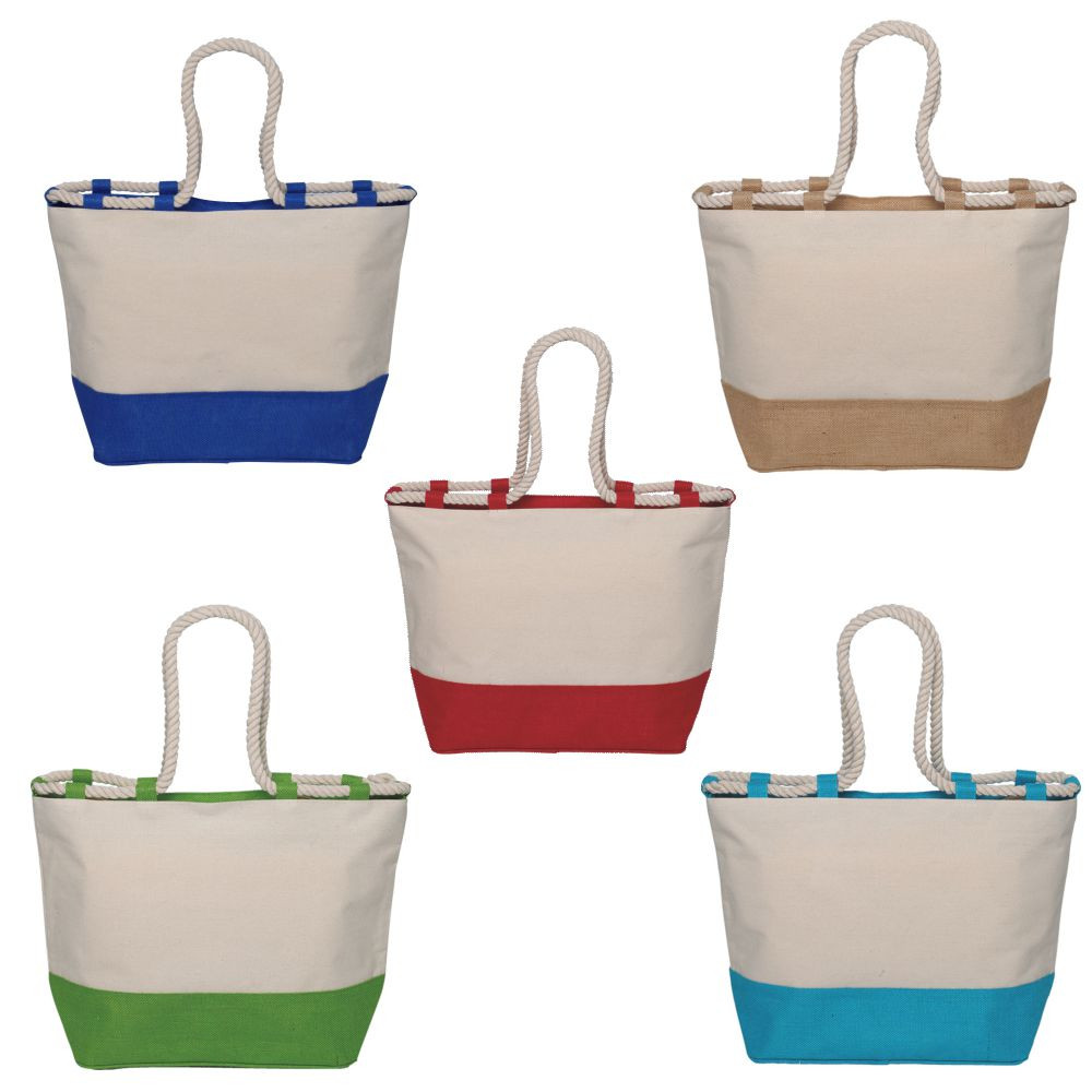 Capri - Borsa Mare Canvas - cm 34x52x17