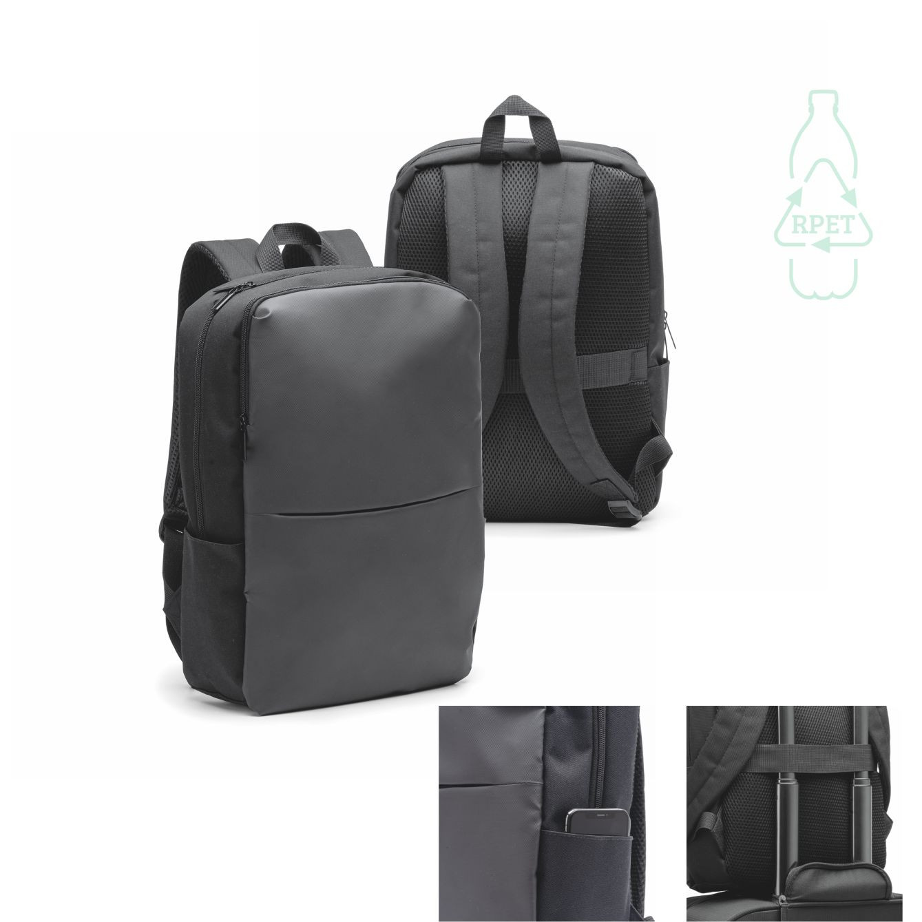 Zaino Porta Computer 15" In PU E RPET Amir