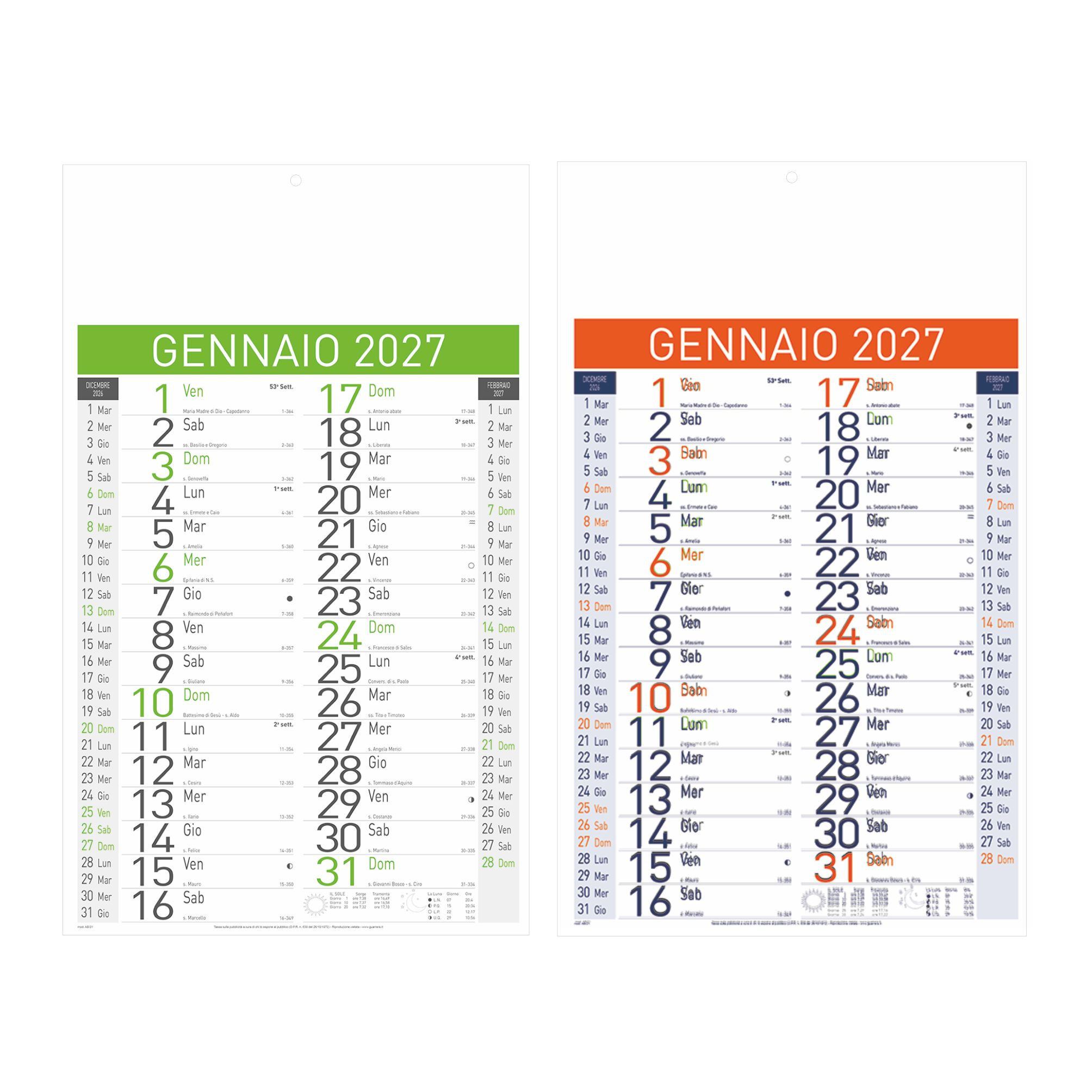 Calendario Olandese