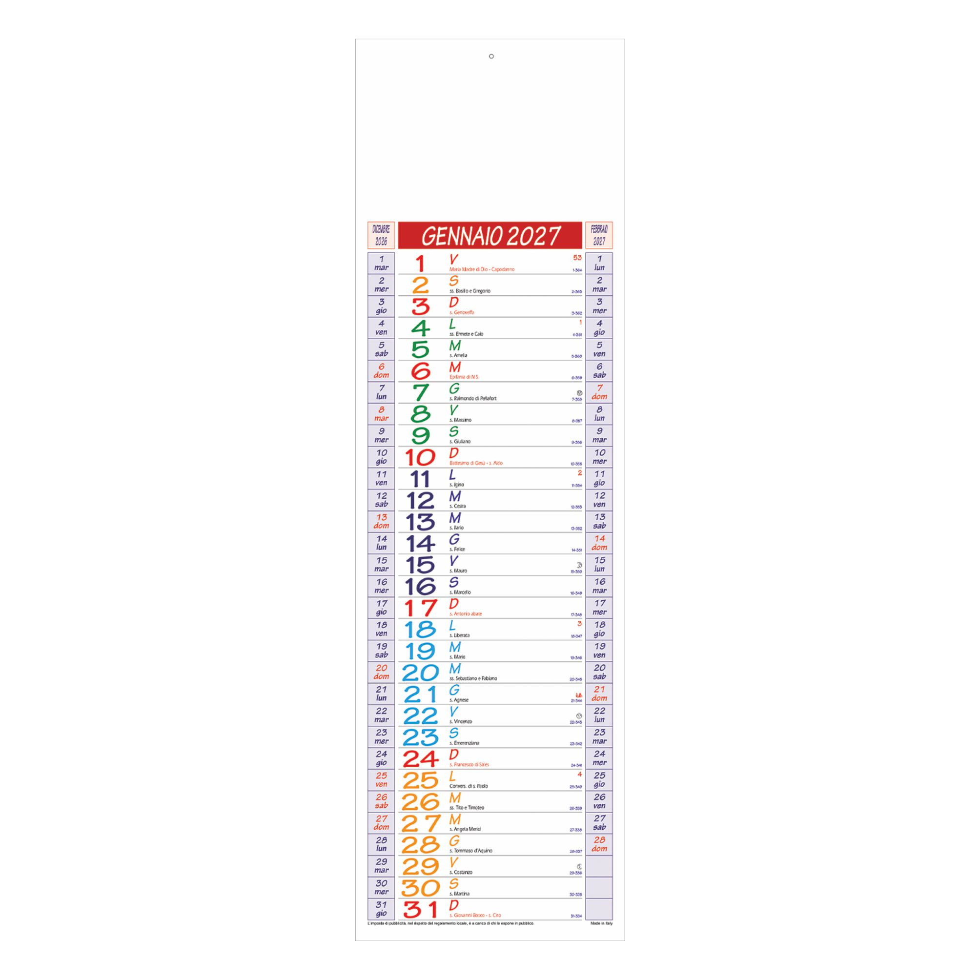 Calendario Silhouette