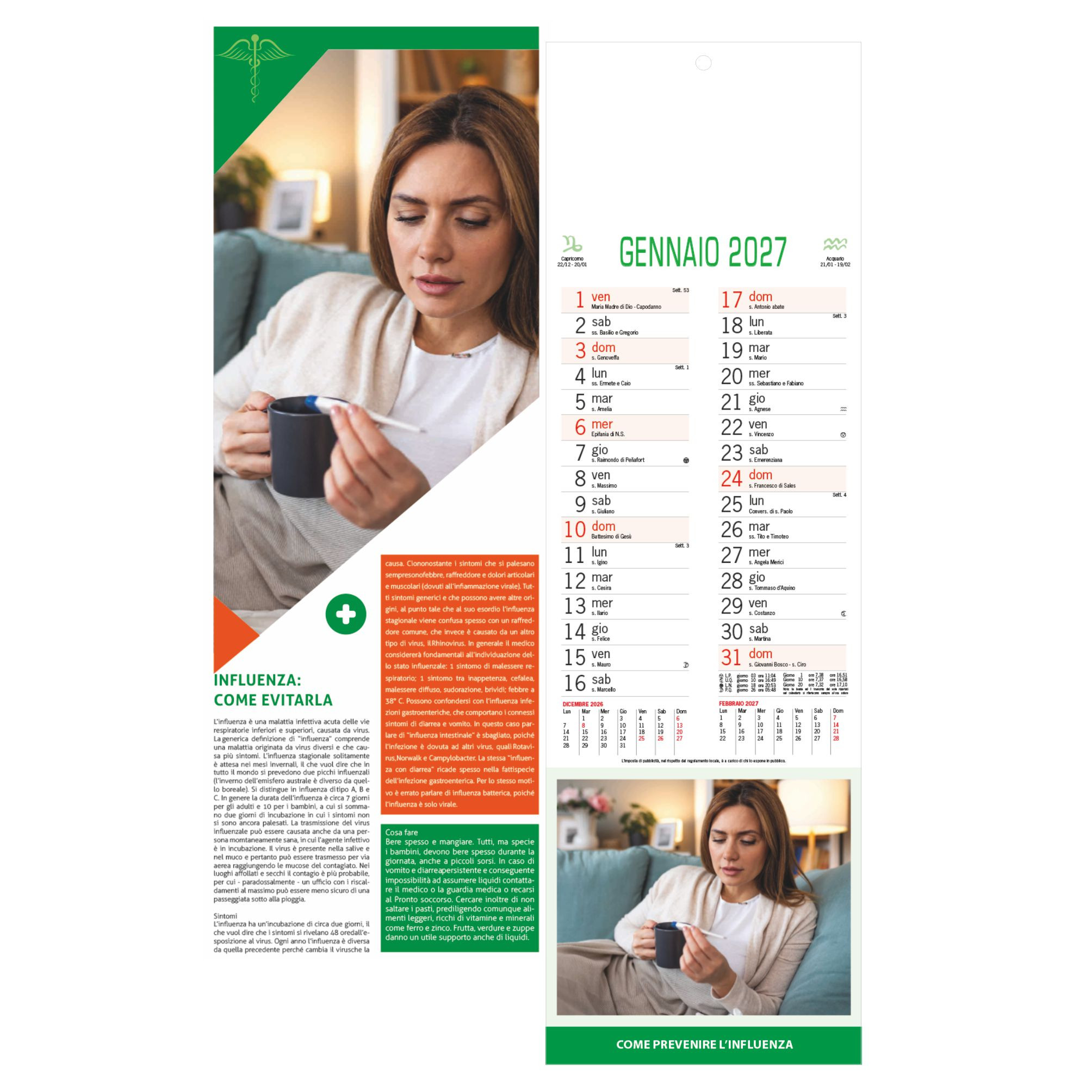 Calendario Illustrato Silhouette