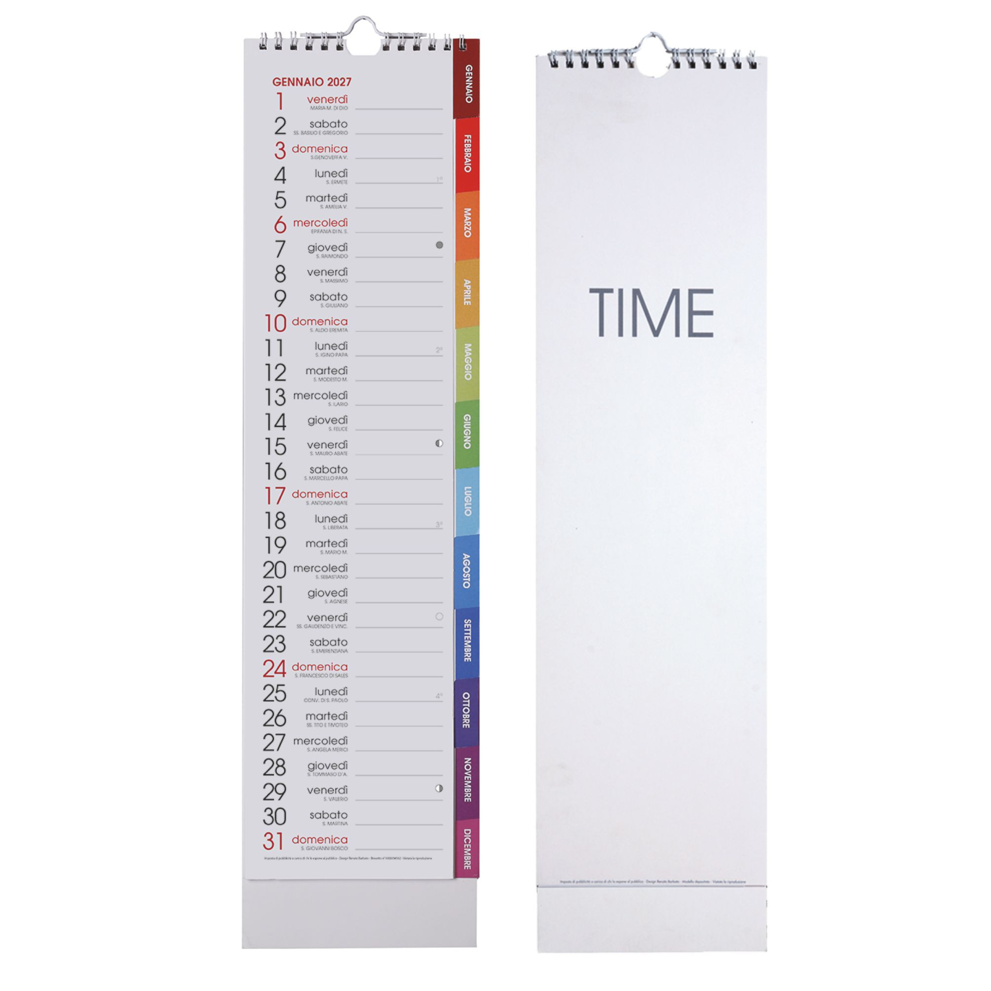 Calendario Silhouette