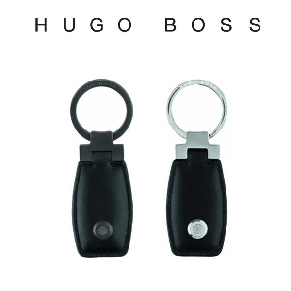 Portachiavi in pelle liscia ugo boss