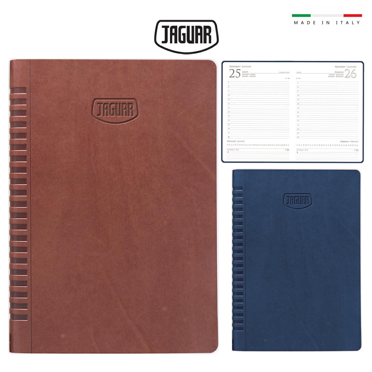 Agenda giornaliera 17x24 jaguar in vivella sd/s