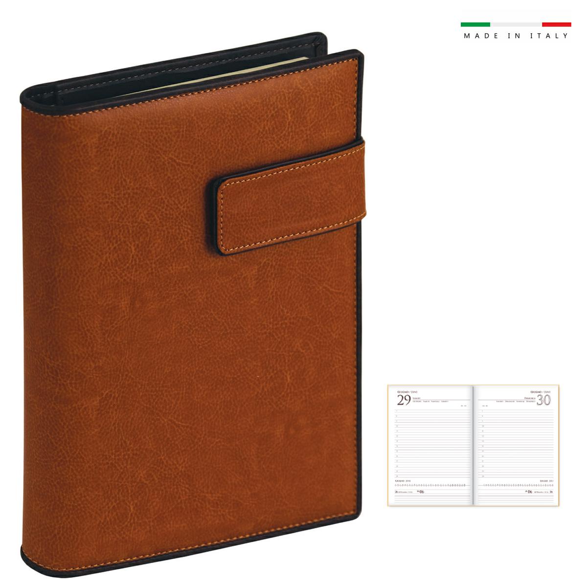 Agenda portafoglio giornaliera in iguana thermo 17x24 sd/s