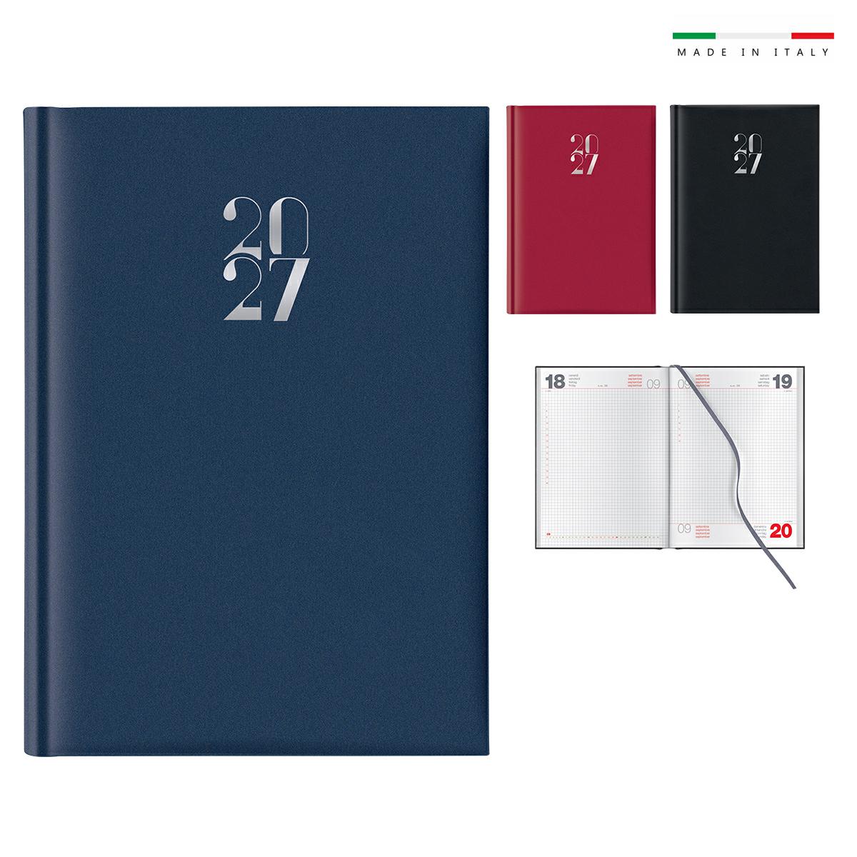 Agenda giornaliera 17x24 a quadretti sd/a