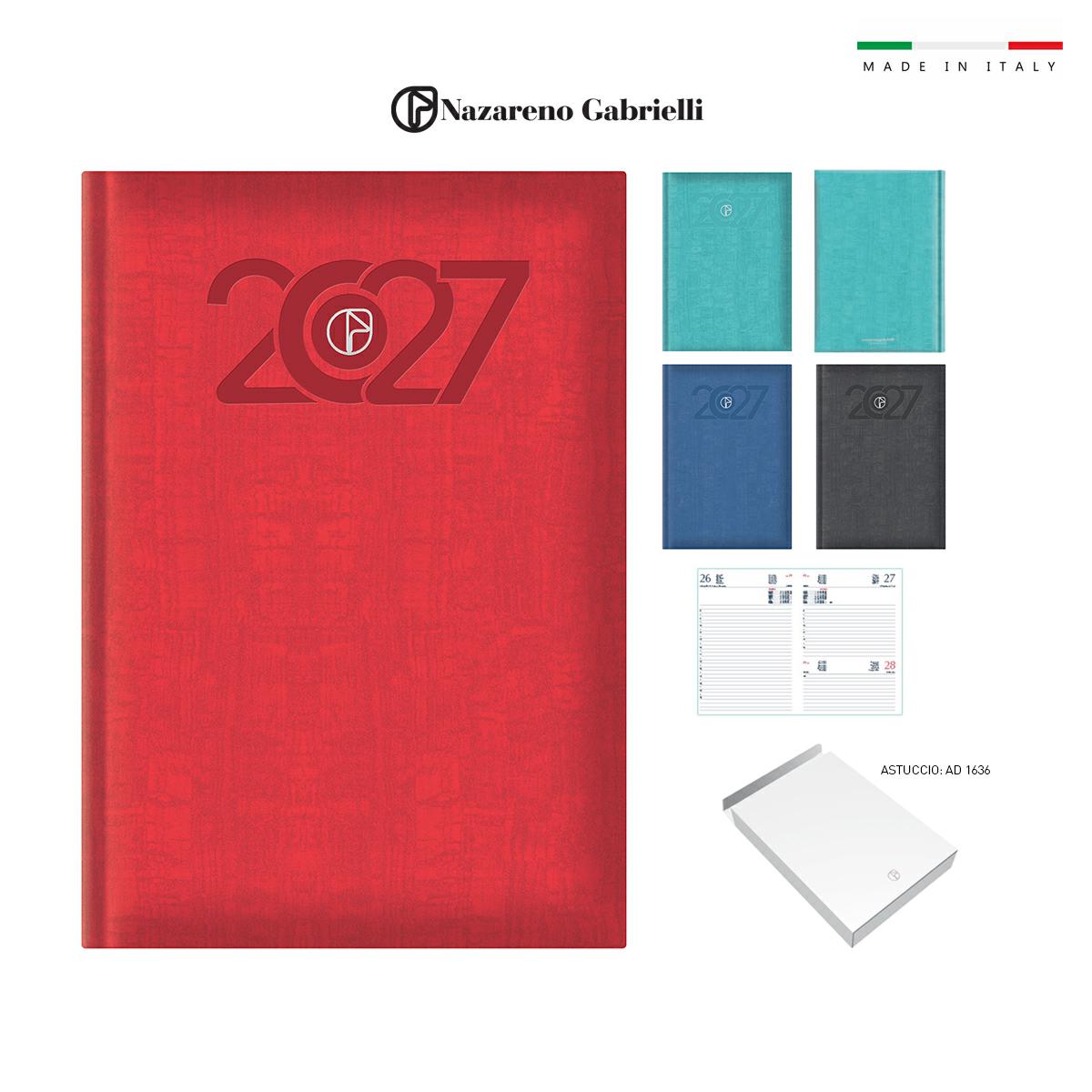 Agenda giornaliera nazareno gabrielli 14,5x20,5 sd/a