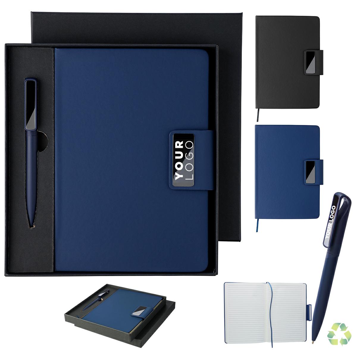 Set regalo taccuinoe penna in PU e alluminio