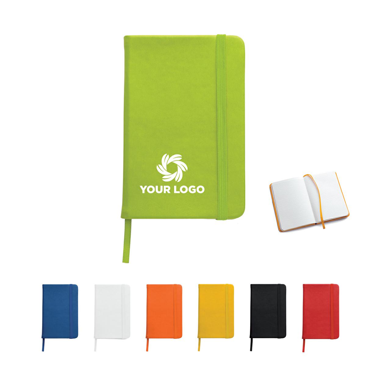 Blocco notes A6 conelastico e segnalibro