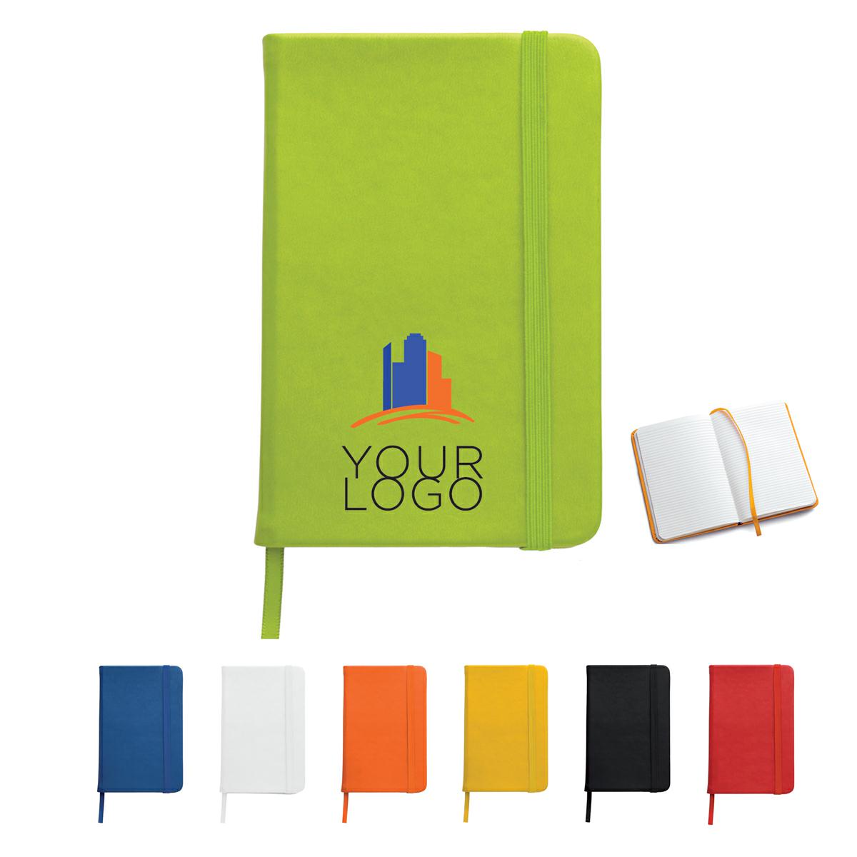 Blocco notes A5 in PU con elastico