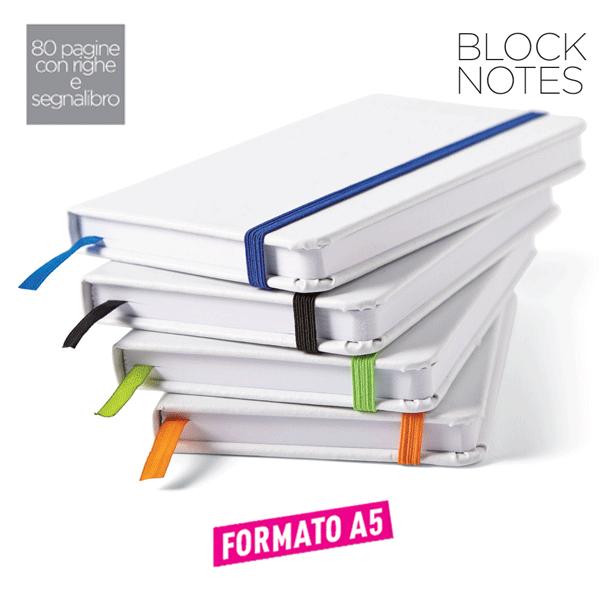 Blocco notes A5 conelastico