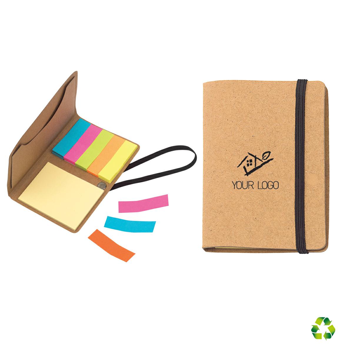 Memobox con elastico e foglietti adesivi