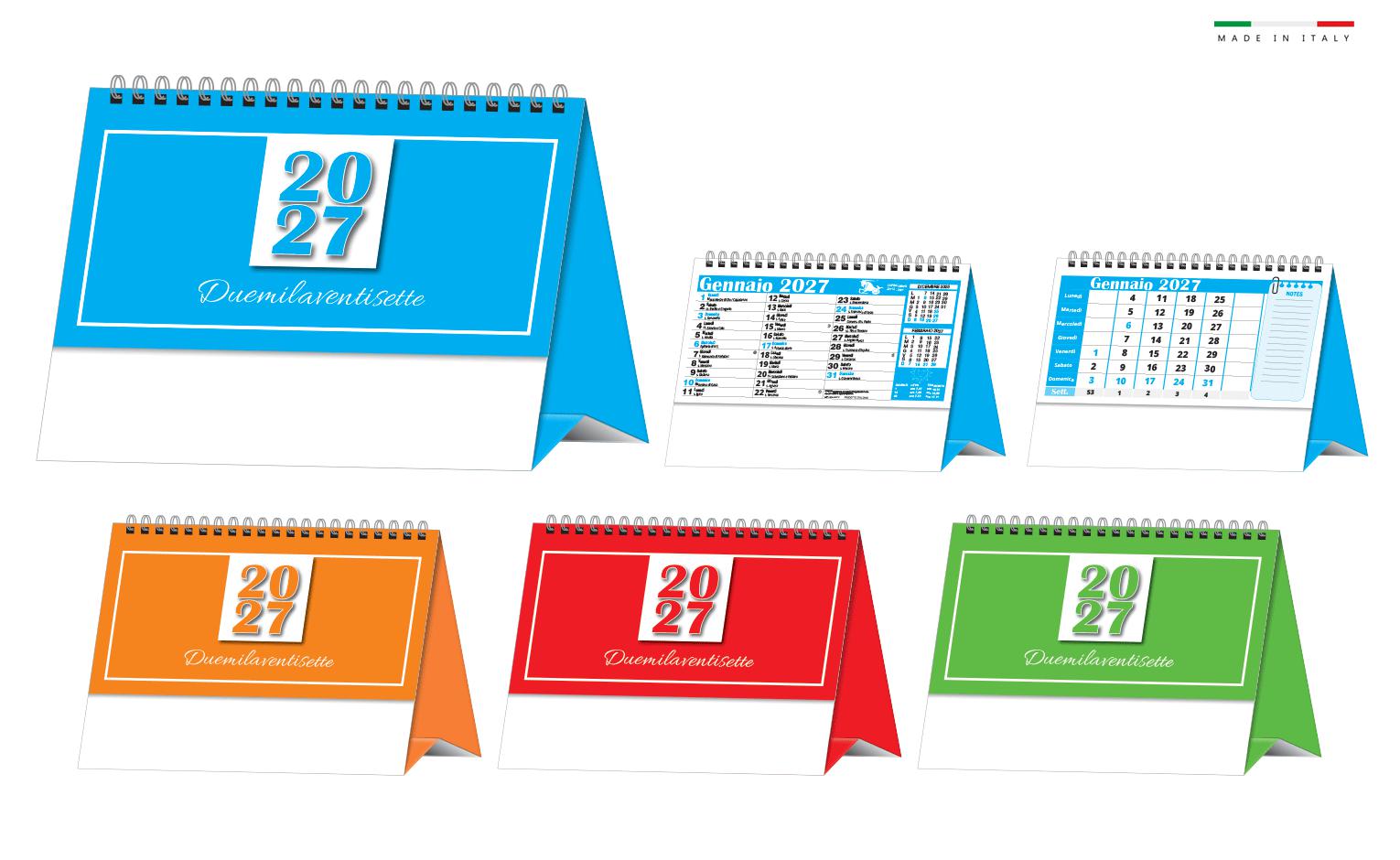 Calendario trimestrale da tavolo 13 fogli 19x14,5
