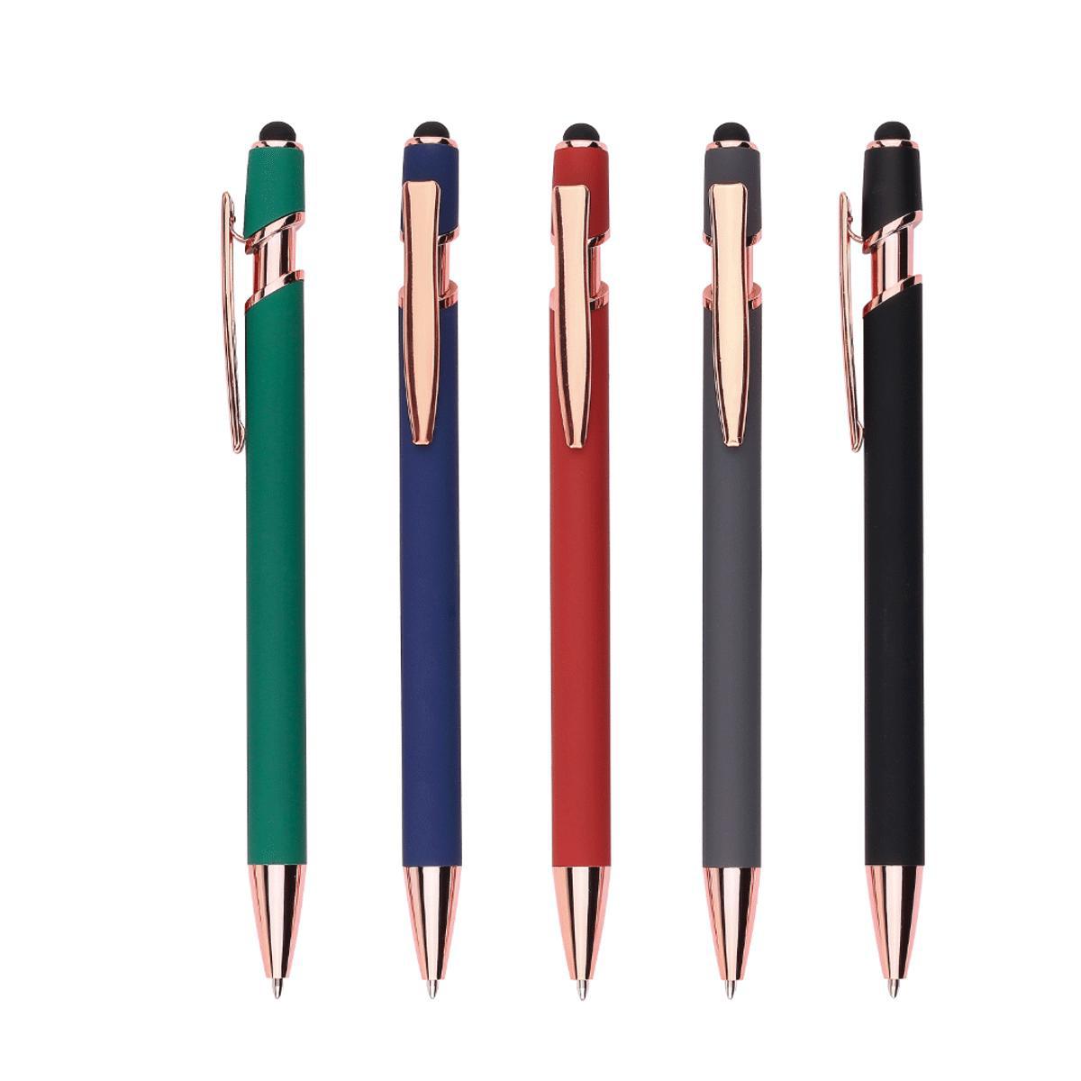 Rio refill blu - penna sfera touch in alluminio e gomma