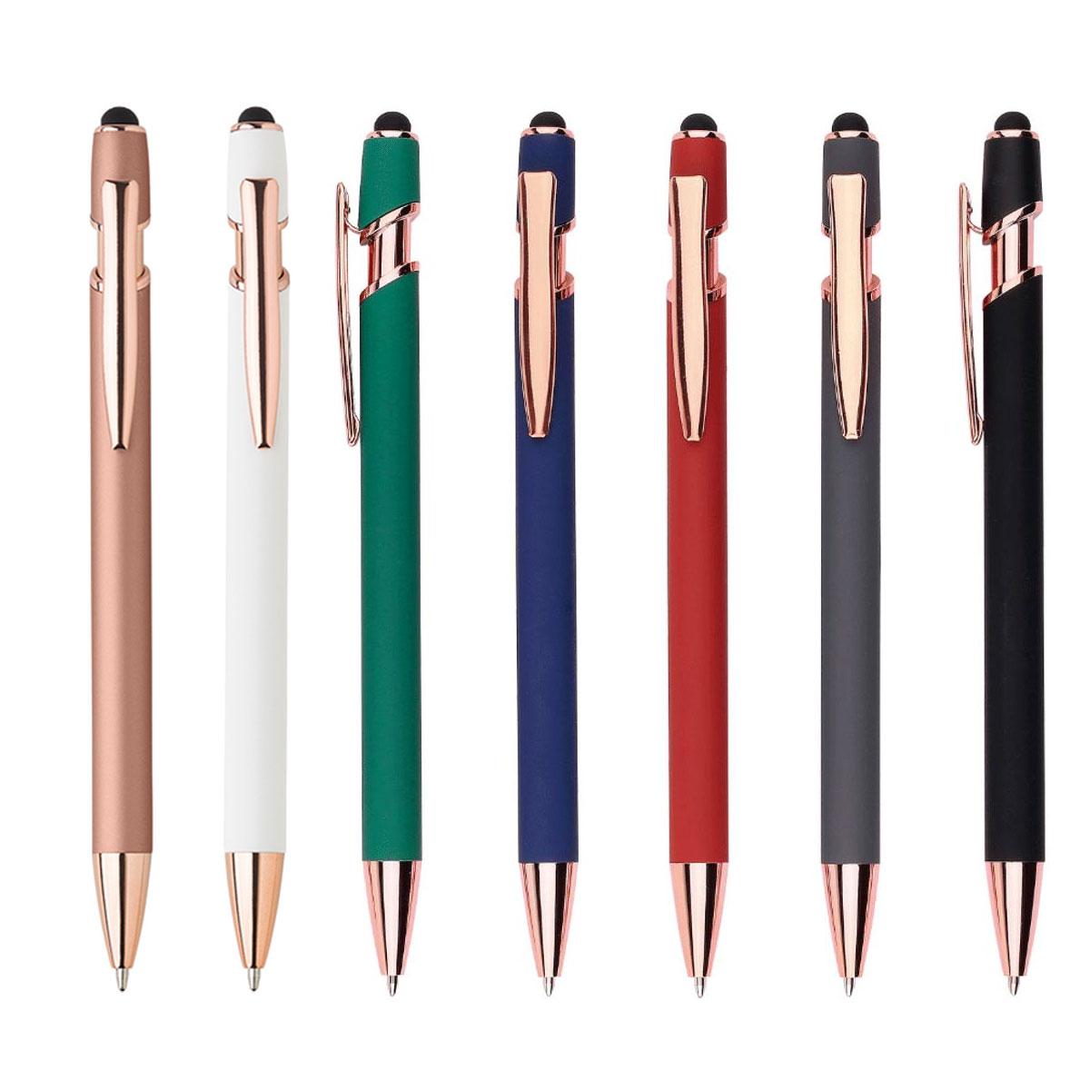 Rio refill nero penna sfera touch in alluminio