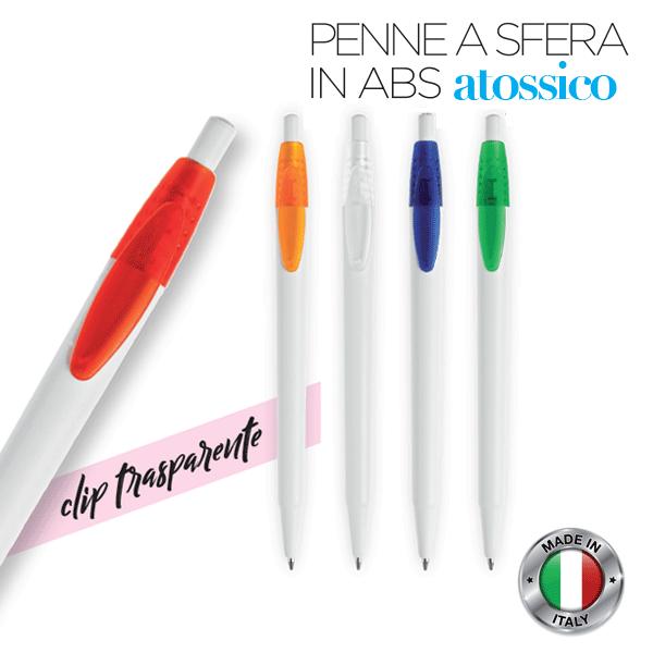 Penna a sfera in ABS atossico "blu refil"