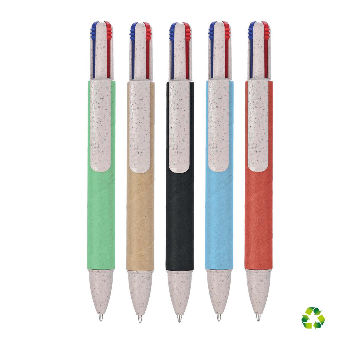 Itaca - penna in cartone riciclato 4 refill