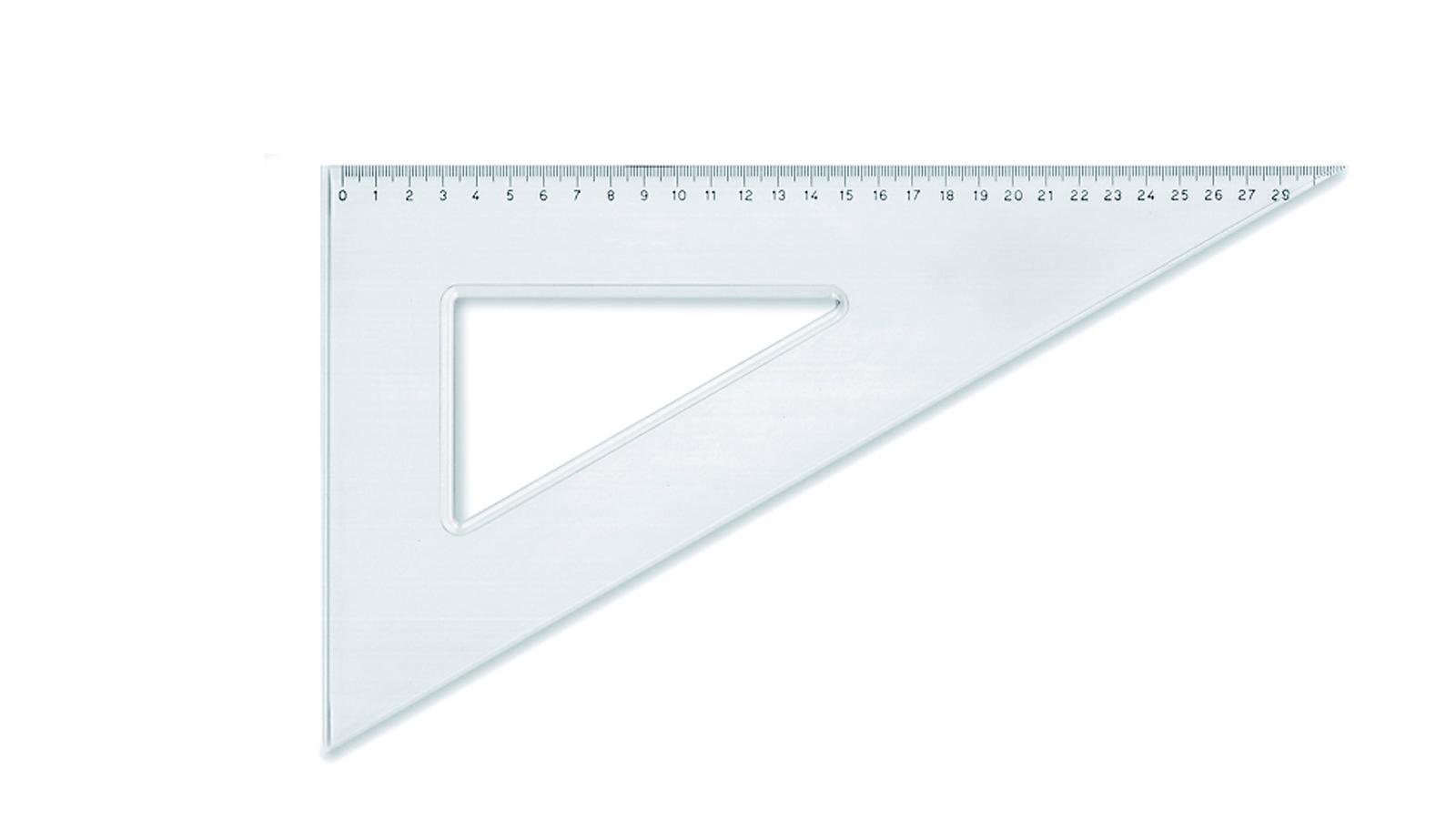 Squadretta 30 cm inplastica rigida