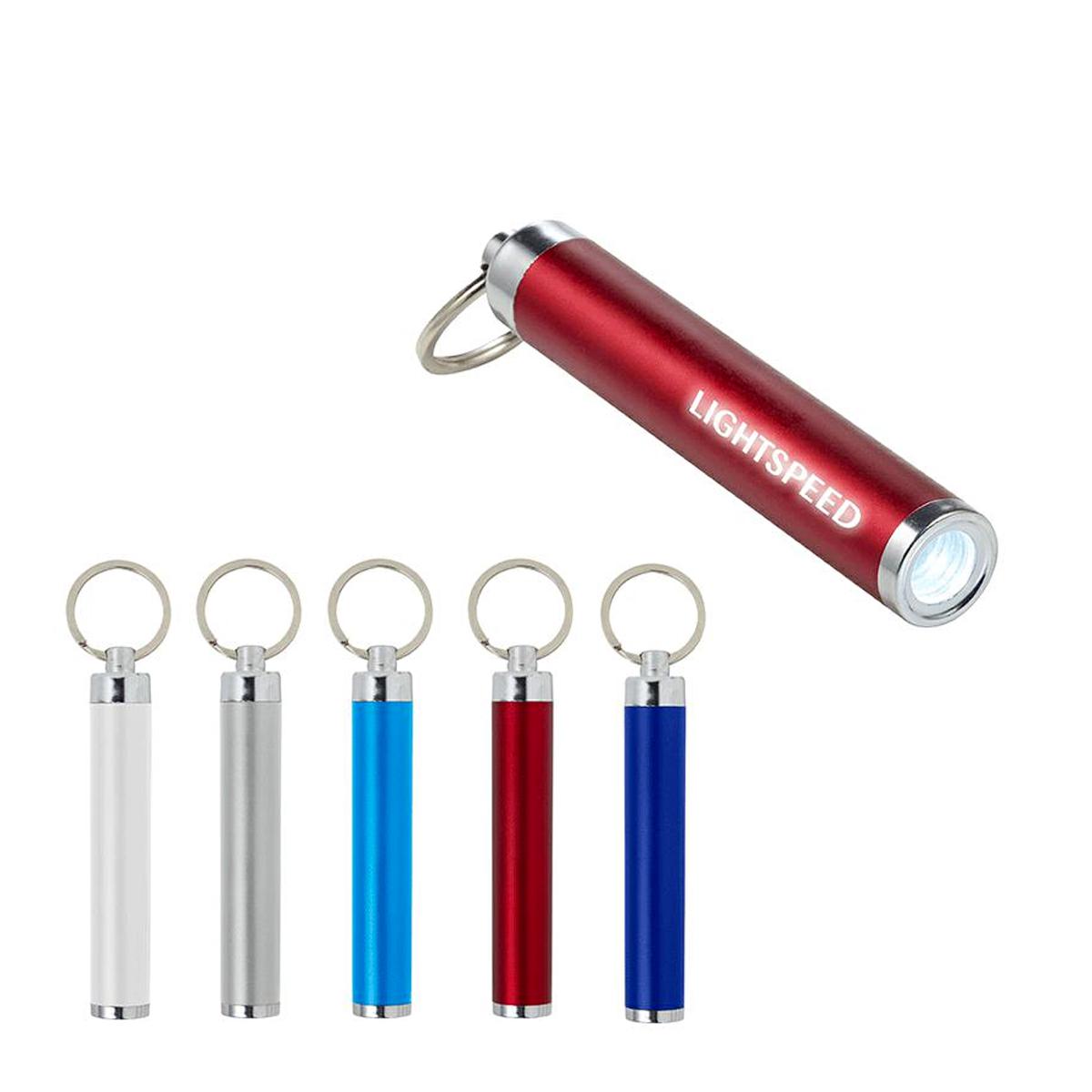 Portachiavi con mini torcia LED in ABS