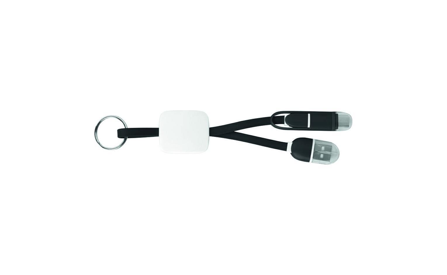 Portachiavi con cavo USB e micro USB