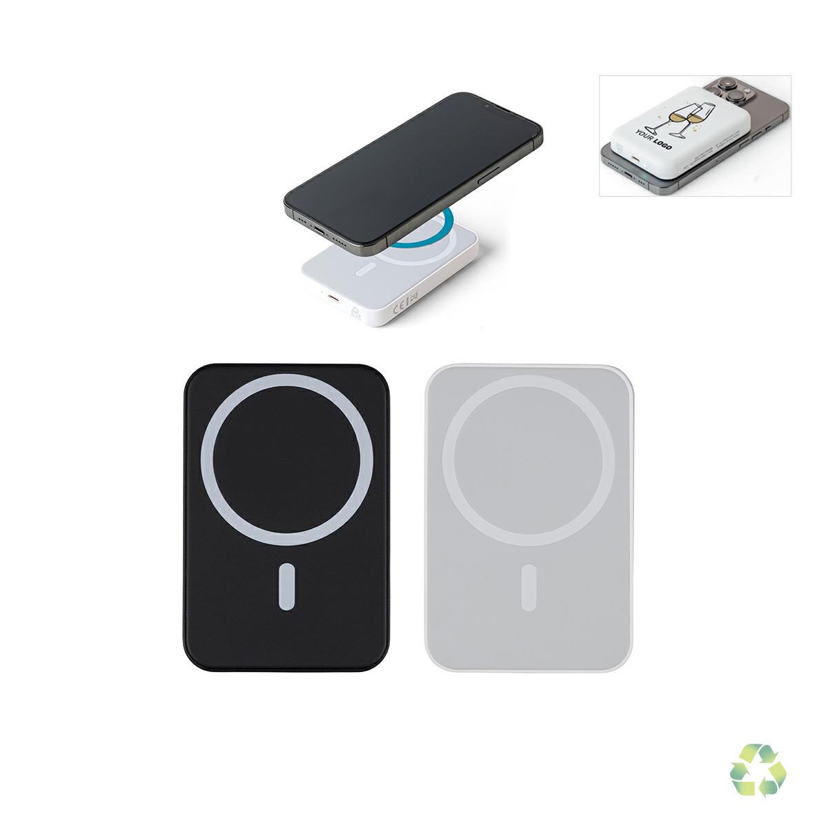 Powerbank wireless 5000 mHA in ABS riciclato