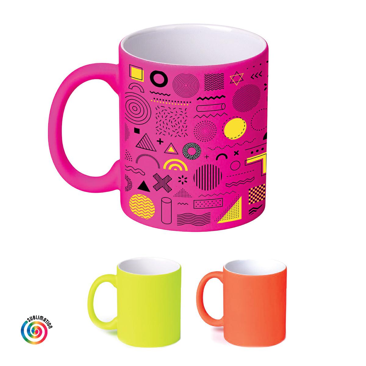 Tazza in ceramica fluorescente