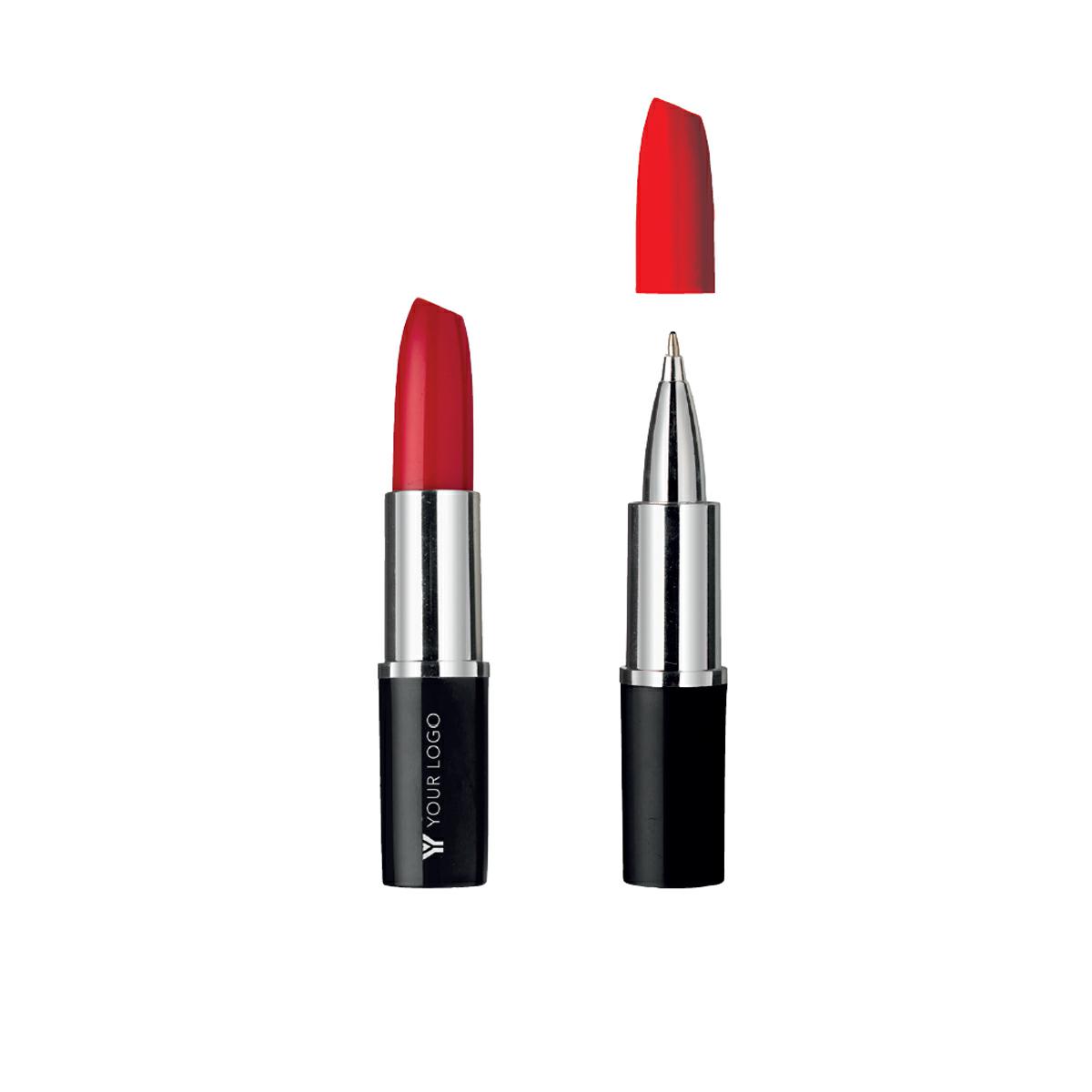 Penna in plastica aforma di rossetto