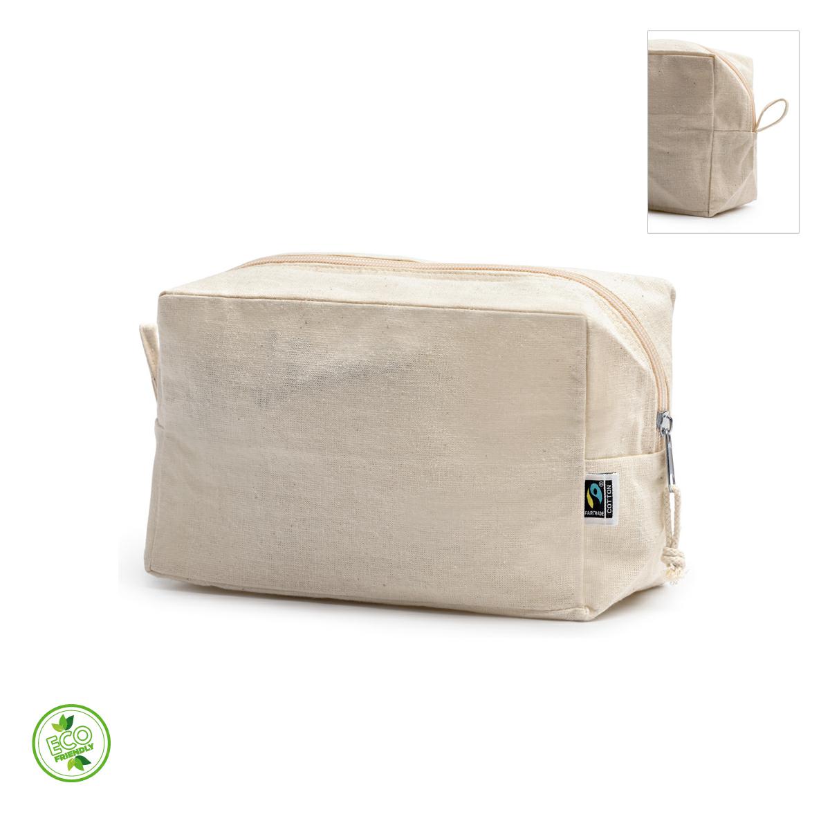 Beauty case in cotone con tiretto