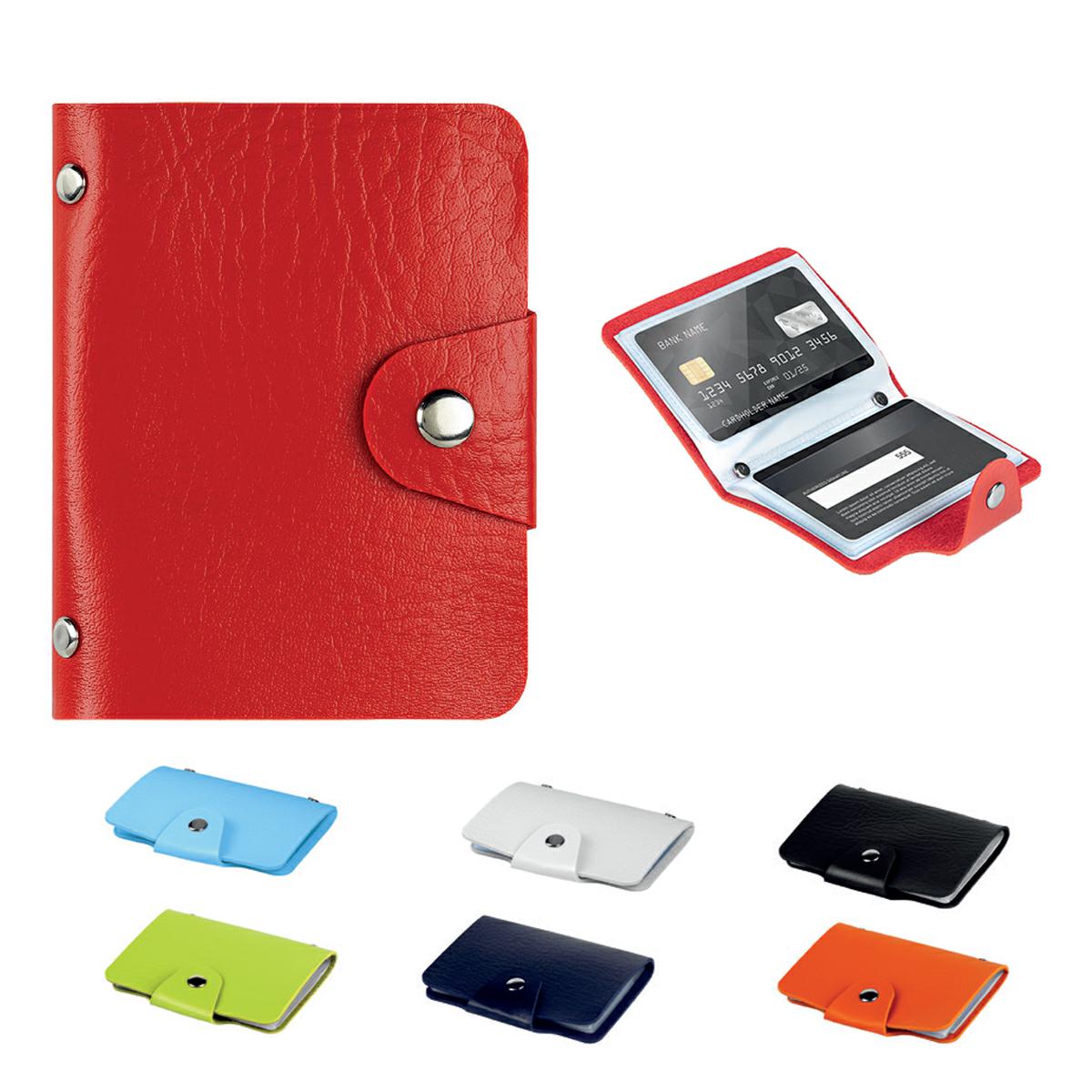 Portacard 12 posti in PU con 6 buste