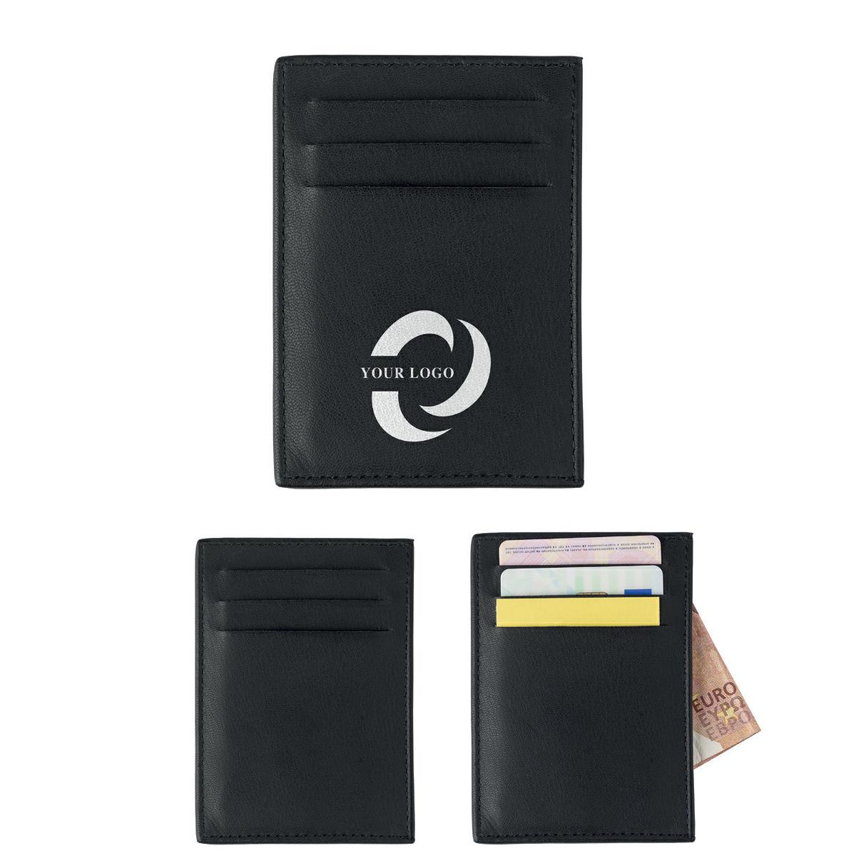 Portacard in pelle 4 posti