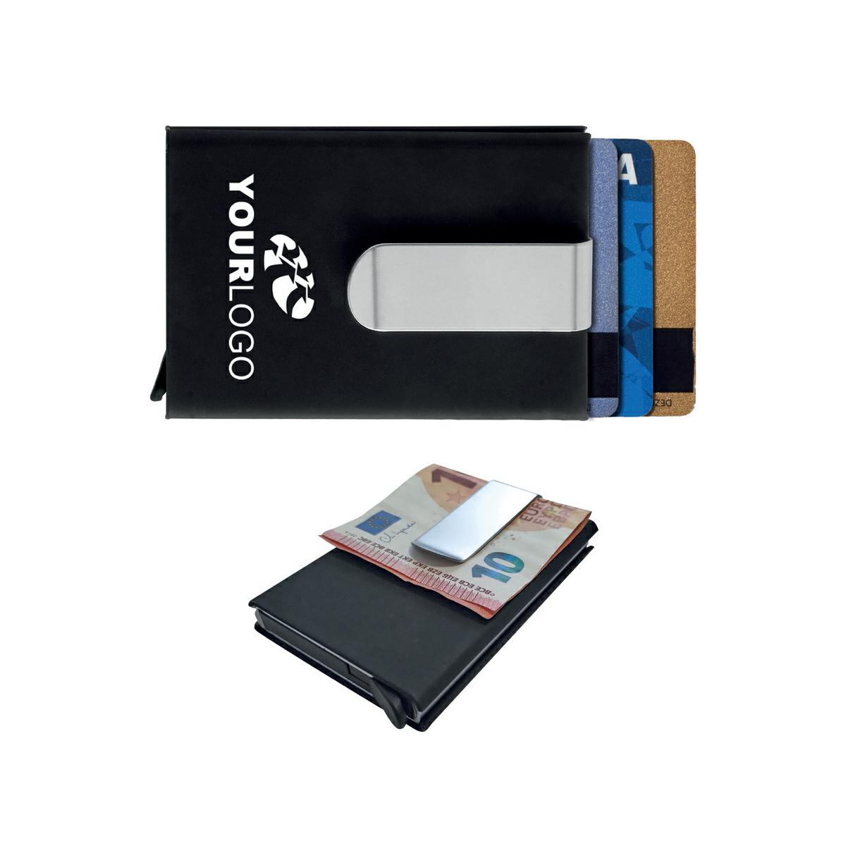 Portacard RFID in alluminio e ABS soft touch