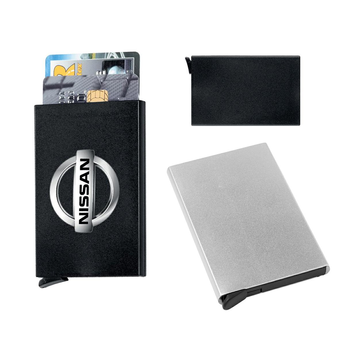 Portacard slot rfidin alluminio