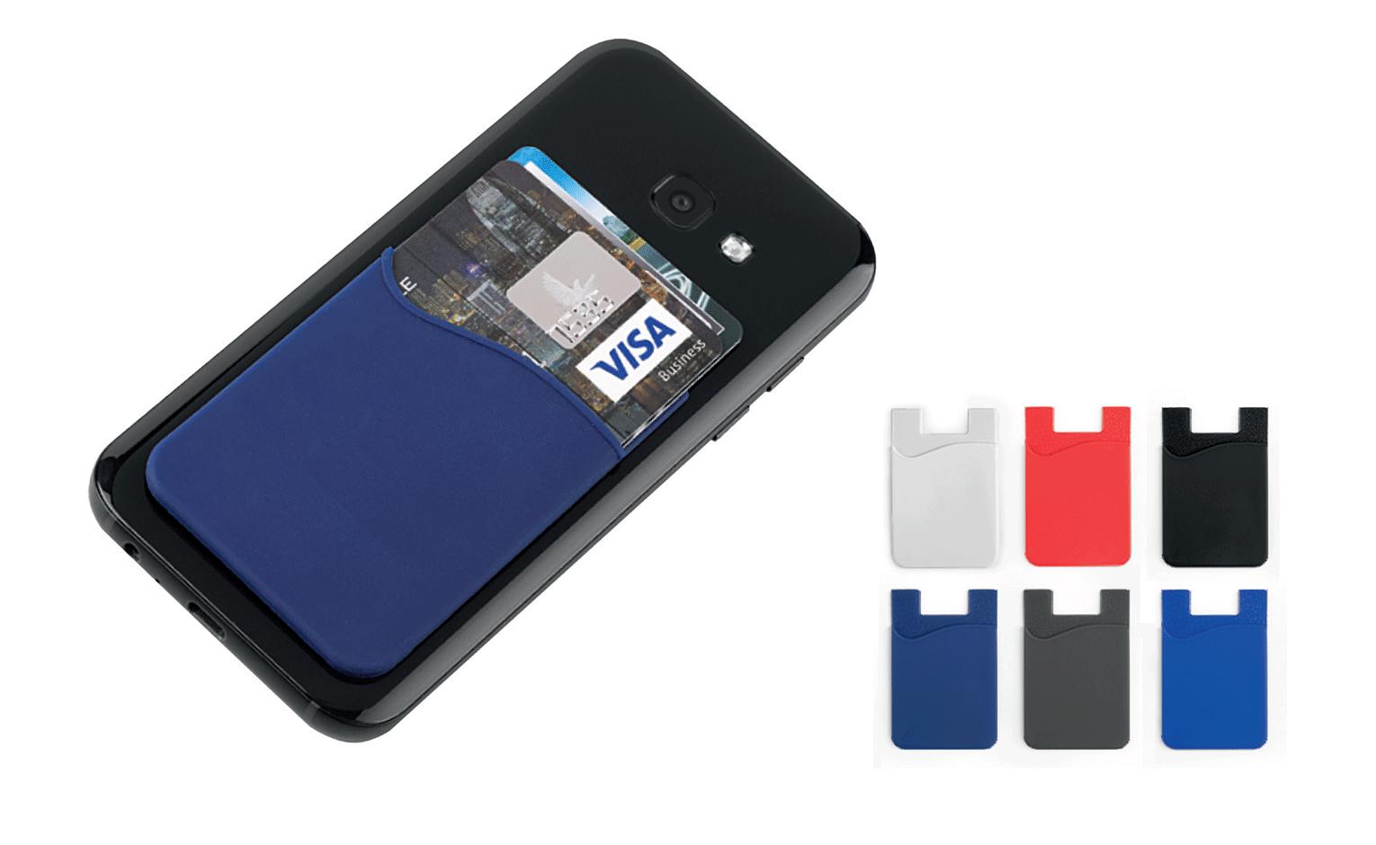 Portacard in silicone con retro adesivo
