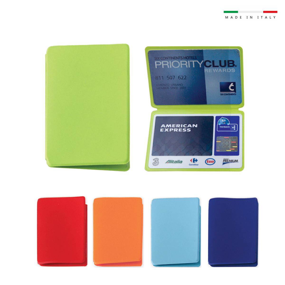 Portacard 2 tasche in tam made in italy