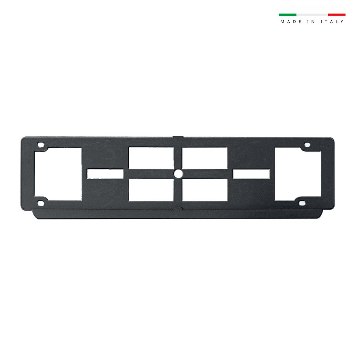Porta targa auto posteriore in ABS nero