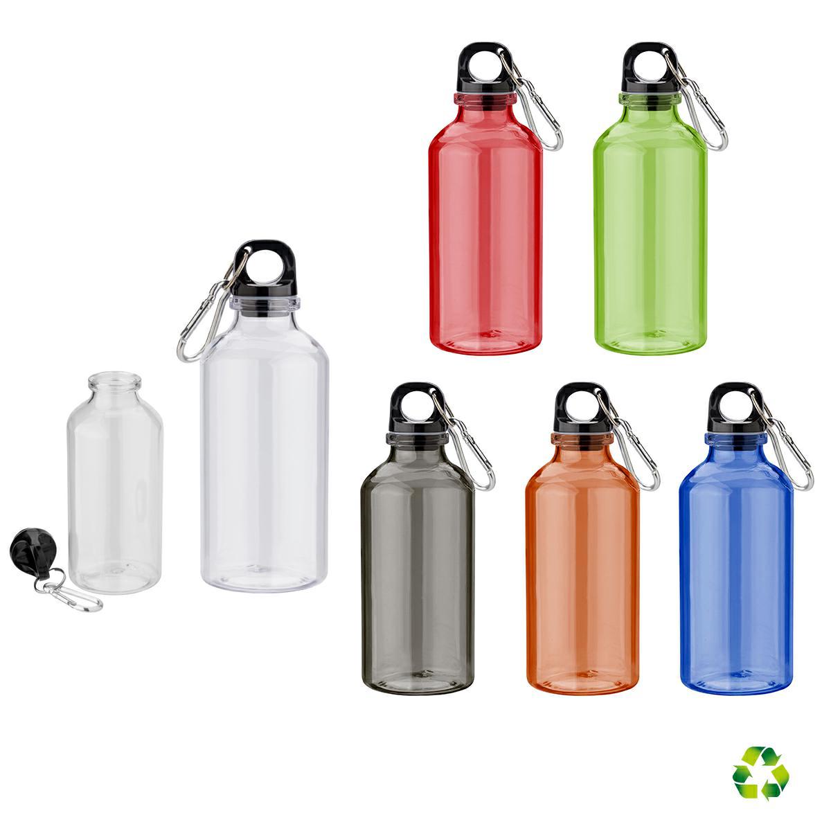 Borraccia con moschettone in RPET 400 ml