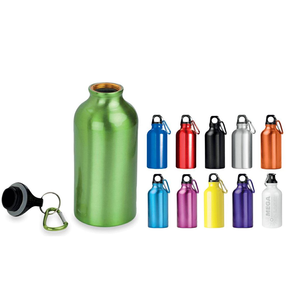 Borraccia waterproof con moschettone 400ml