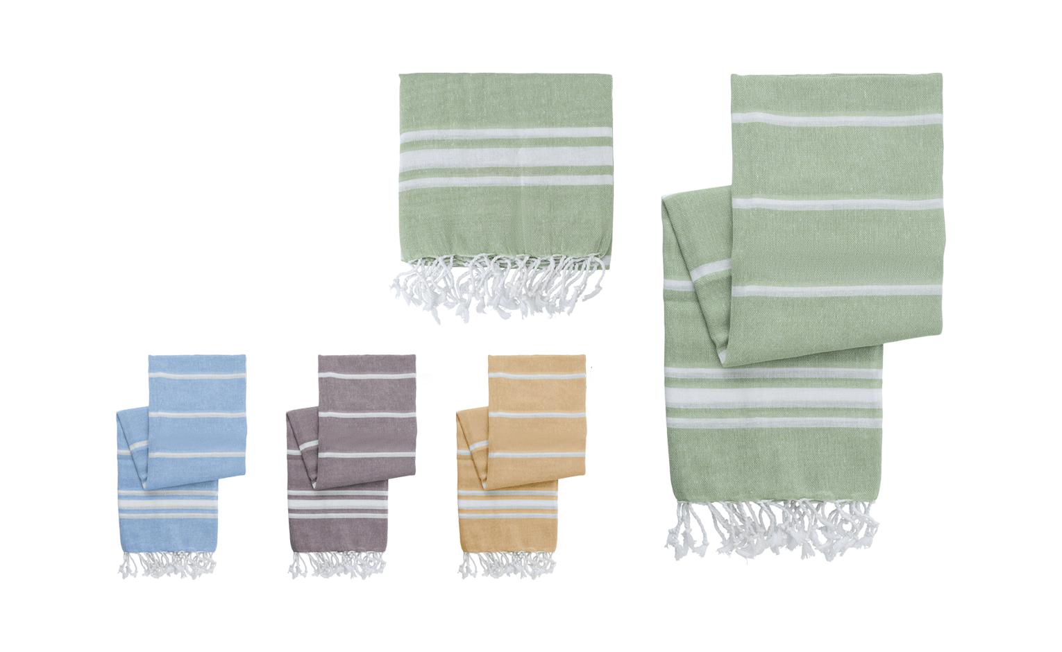 Asciugamano in 100%cotone con frange