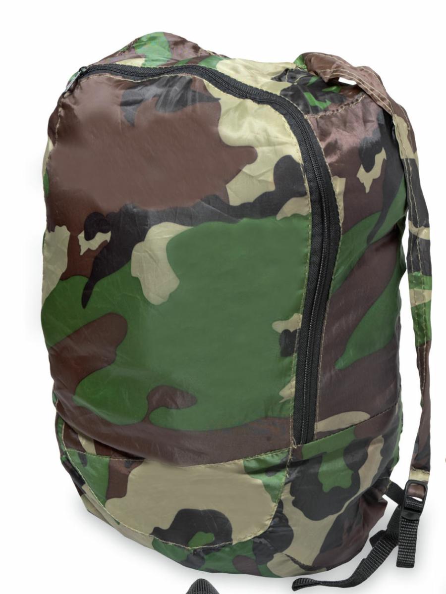 Zaino camouflage polyestere richiudibile
