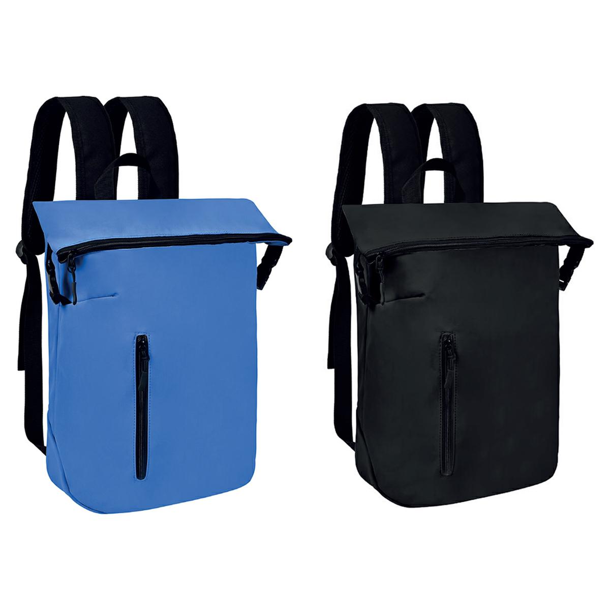 Zaino roll top in nylon taslon lavato 30x43x15