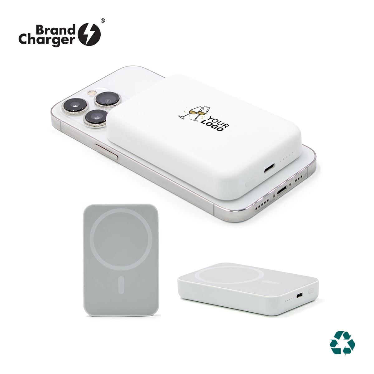Powerbank wireless 5000mAh powercharge,brandcharger personalizzabile con logo