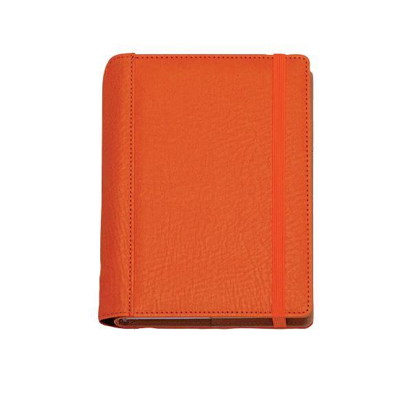 Agenda giorn.15x21 in PU chiusura con elastico personalizzabile con logo