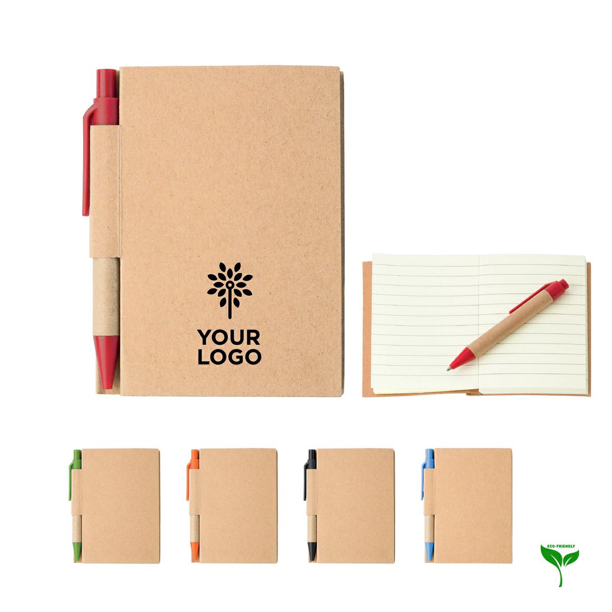 Block notes a righecon penna personalizzabile con logo