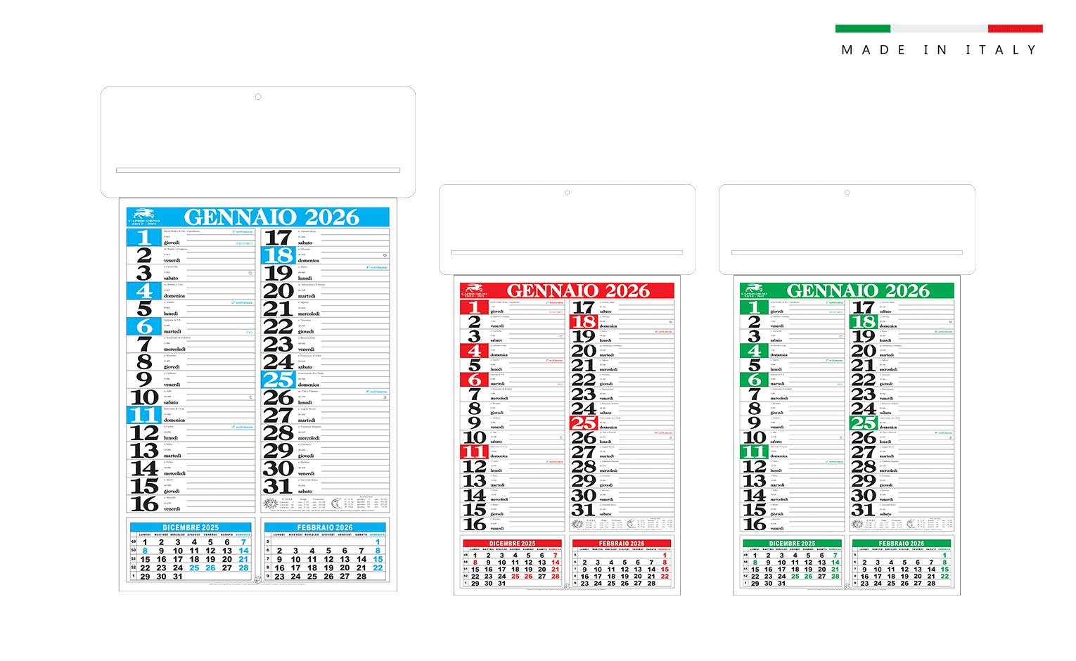 Calendario olandesepassafogli 34 x 54,5