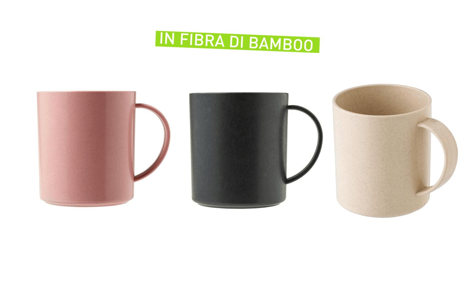 Tazza in fibra di bamboo personalizzabile con logo