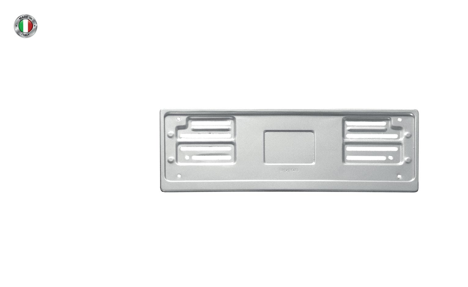 Portatarga anteriore in alluminio Made in Italy personalizzabile con logo
