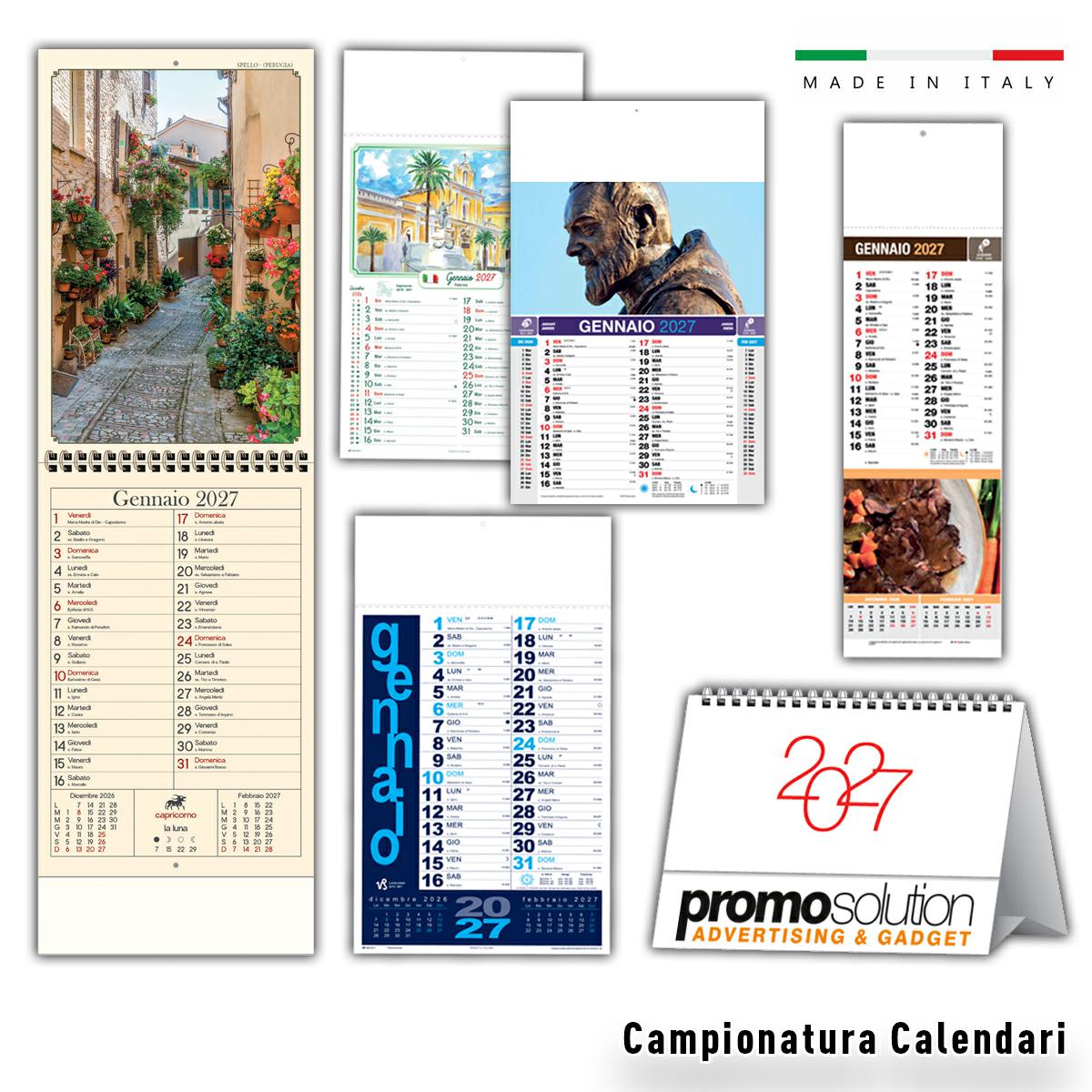 Campionatura calendari 2027